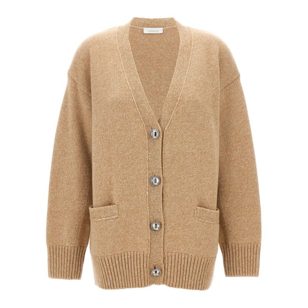 Paco Rabanne Women's Logo Button Cardigan